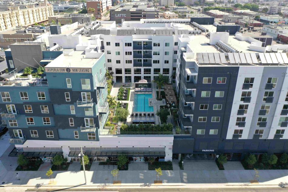 Jasper apartments completed at 2528 S Grand Avenue in Historic South